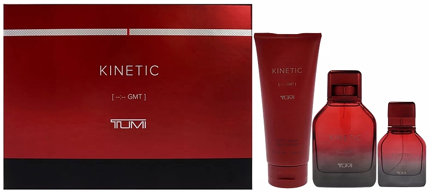 Tumi Kinetic - Набор (edp/100ml + edp/30ml + sh/gel/200ml) — фото N1