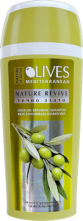 Шампунь для волос с экстрактом оливы - Nature of Agiva Olives Hair Shampoo — фото N1