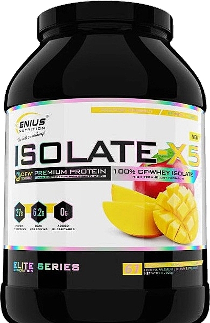 Изолят со вкусом манго - Genius Nutrition Isolate-X5 Mango Shake — фото N1