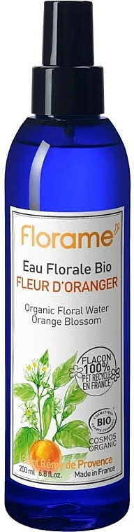 Цветочная вода апельсина для лица - Florame Organic Orange Floral Water  — фото N1