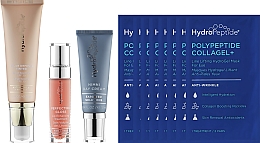 Набор - HydroPeptide Dasha’s Beauty Kit (eye/mask/8pcs + lip/gloss/5ml + f/cr/30ml + f/cr/10ml + bag) — фото N1