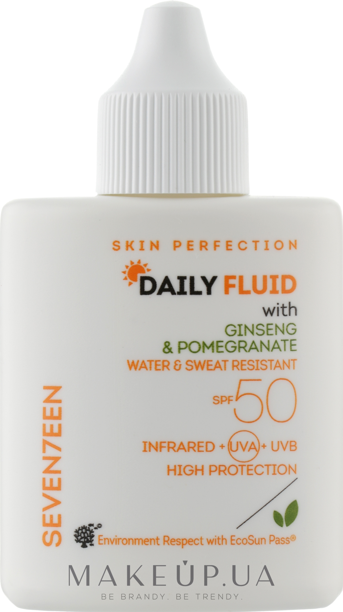 Крем солнцезащитный SPF 50 - Seventeen Skin Perfection Daily Fluid SPF 50 — фото 35ml