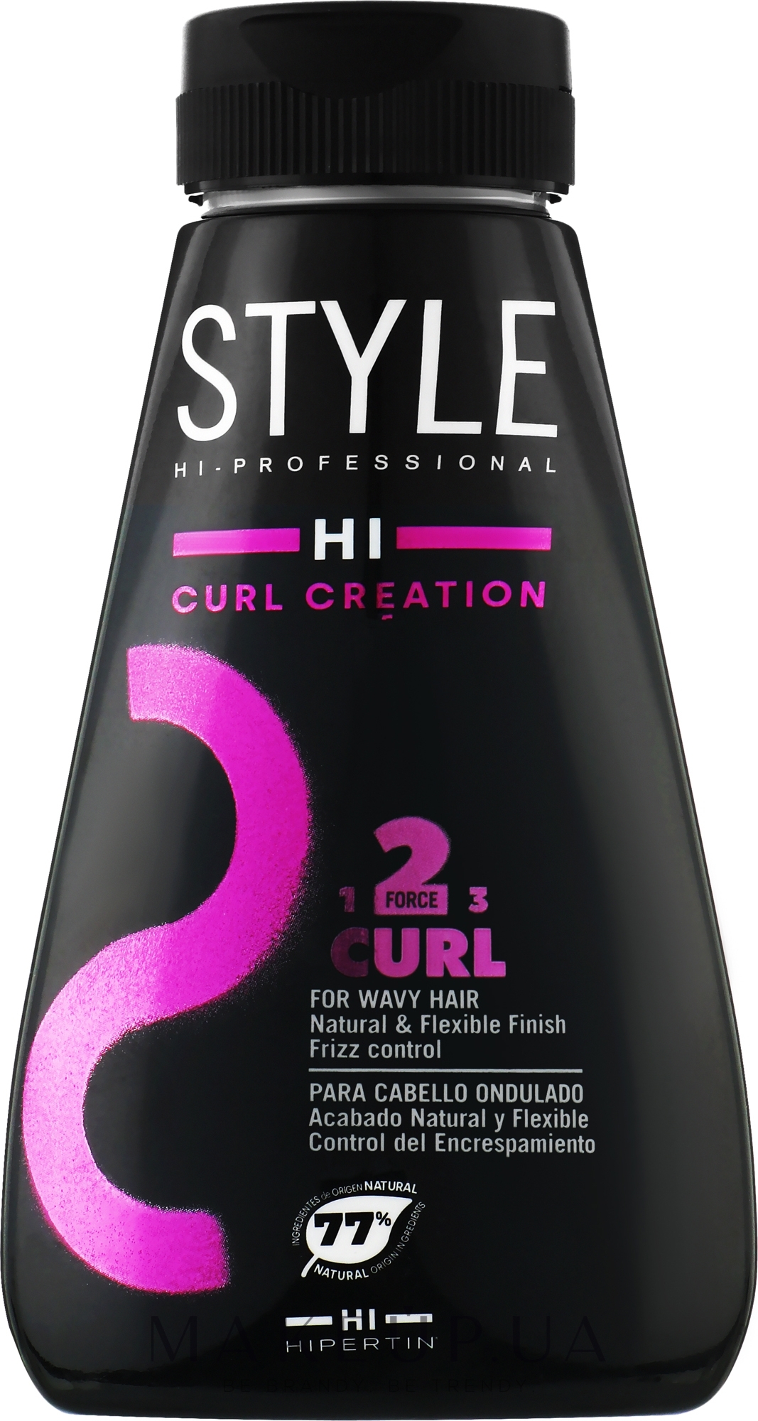 Крем для укладання в'юнкого волосся - Hipertin Style Curl Creation 2 Force — фото 200ml