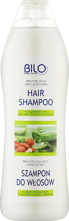 Шампунь для волос с экстрактом алоэ и миндаля - BILO — фото N1
