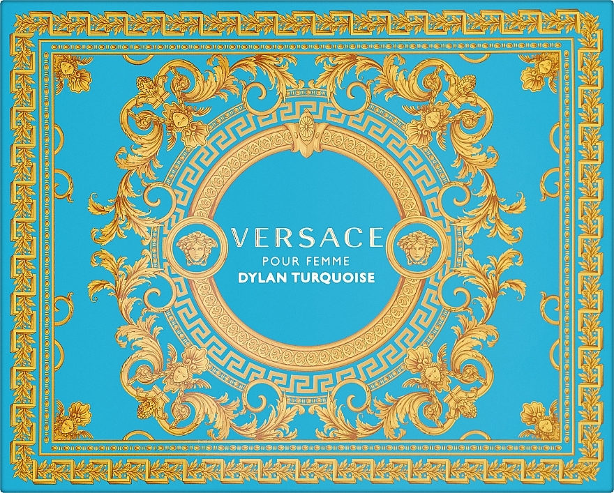 Versace Dylan Turquoise Pour Femme - Набір (edt/50ml + b/gel/50ml + sh/gel/50ml) — фото N2