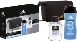 Духи, Парфюмерия, косметика Набор - Adidas Set (ash/lot/100ml + sh/gel/250ml + bag)