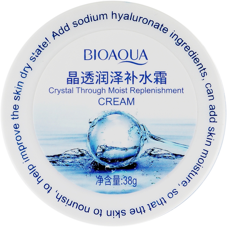 Гель для лица c гиалуроновой кислотой - Bioaqua Crystal Through Moist Replenishment