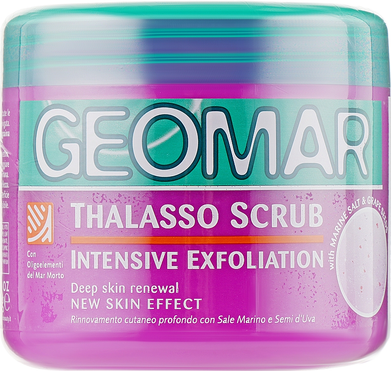 Таласо-скраб для тіла "Морська сіль і виноград" - Geomar Thalasso Scrub Intensive Exfoliation