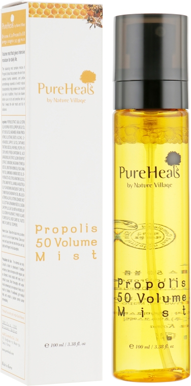 Зволожувальний спрей для живлення шкіри обличчя з екстрактом прополісу - Propolis 50 Volume Mist
