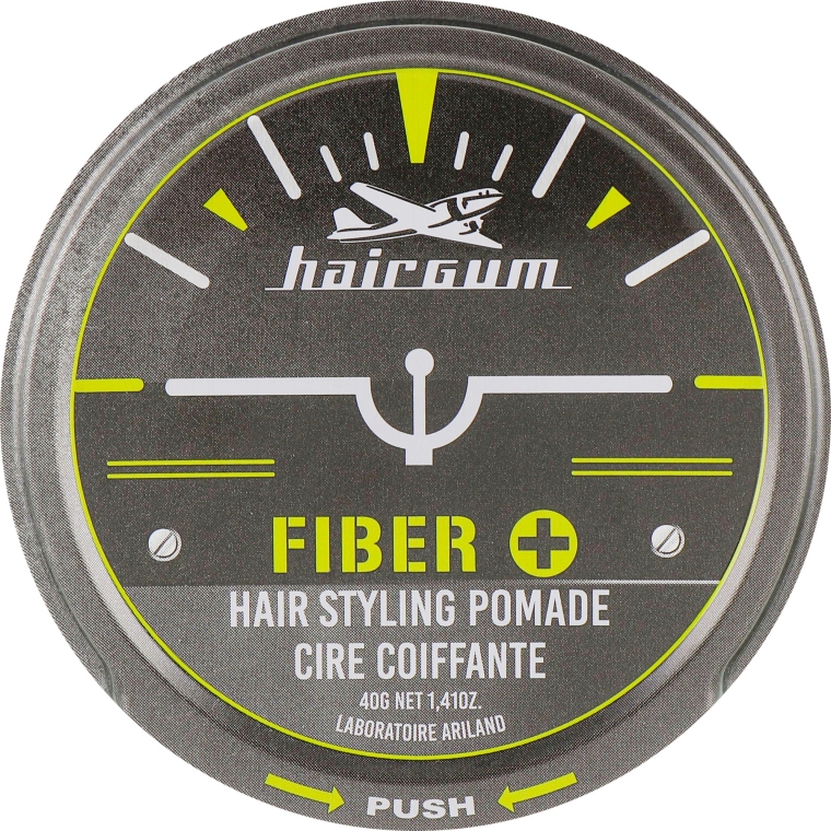 Помада для стайлинга на водяой основе - Hairgum Fiber+ Hair Styling Pomade — фото N1