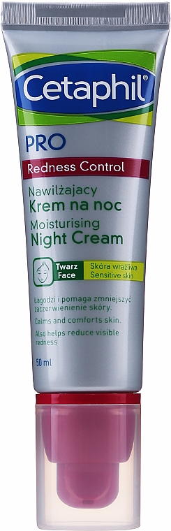 Зволожувальний нічний крем для обличчя - Cetaphil Pro Redness Control Moisturizer Night Cream — фото N1