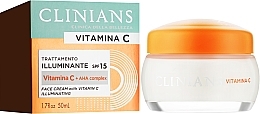 Осветляющий крем для лица с витамином С - Clinians Illuminating Face Cream with Vitamin C — фото N2