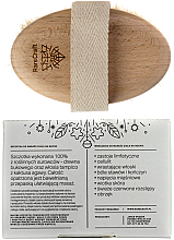 Дерев'яна щітка з натуральною щетиною для сухого масажу - RareCraft — фото N3
