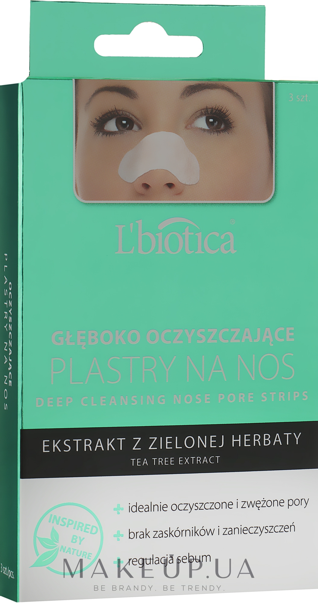 Патчи для глубокого очищения носа - L'biotica Deep Cleansing Nose Patches — фото 3шт