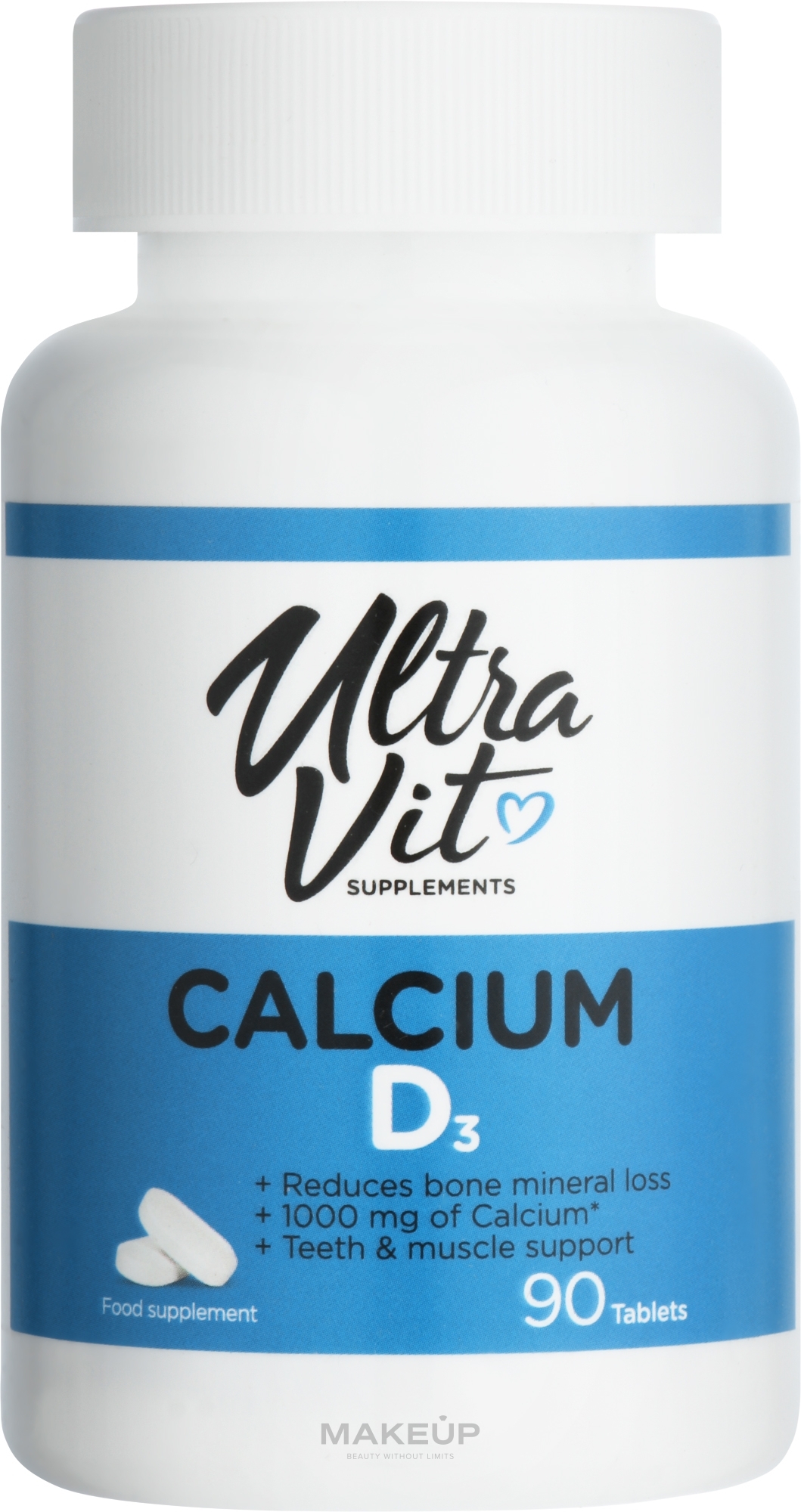 Пищевая добавка "Кальций D3" - UltraVit Calcium D3 — фото 90шт