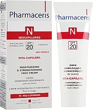 УЦЕНКА Увлажняющий крем для лица с укрепляющим эффектом - Pharmaceris N Vita Capilaril Moisturizing-Strengthening Face Cream SPF20 * — фото N2