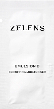 Парфумерія, косметика Зміцнювальна зволожувальна емульсія D для обличчя - Zelens Emulsion D Fortifying Moisturiser (пробник)