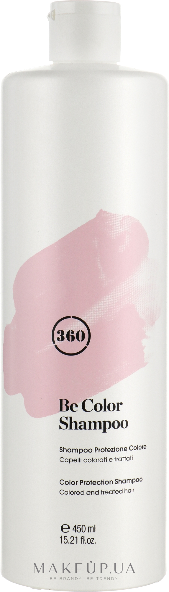 Шампунь для фарбованого волосся з ожиновим оцтом - 360 Be Color Colored And Treated Hair Shampoo — фото 450ml