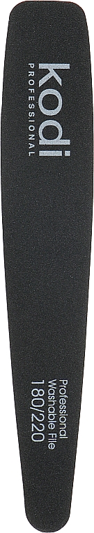 Пилка для нігтів "Конусна" 180/220, чорний/фіолетовий - Kodi Professional