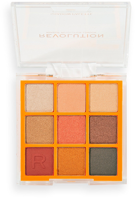 Палетка тіней - Makeup Revolution Neon Heat Eyeshadow Palette Orange Blaze — фото N4