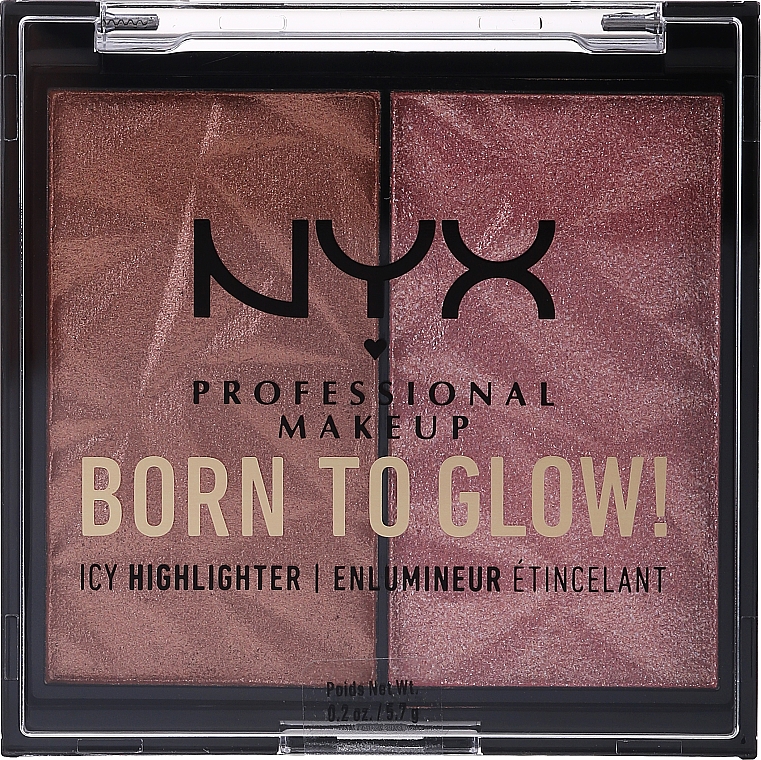 Хайлайтер для обличчя - NYX Professional Makeup Born To Glow Icy Highlighter — фото N1