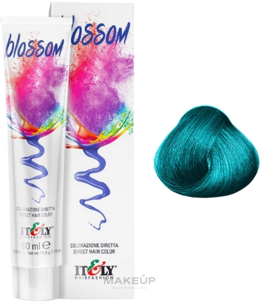 Полуперманентный прямой пигмент для волос - Itely Hairfashion Blossom — фото Mermaid Green
