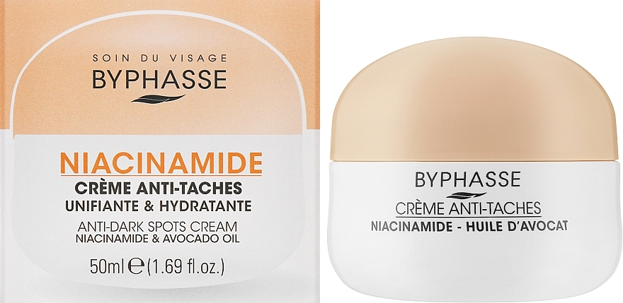 УЦЕНКА Крем для лица от пигментных пятен - Byphasse Niacinamide Unifying And Moisturizing Anti-Dark Spots Cream * — фото N2