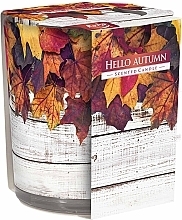 Ароматична свічка у склянці "Привіт, осінь" - Bispol Scented Candle Hello Autumn — фото N1