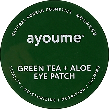 Парфумерія, косметика Патчі під очі з екстрактом зеленого чаю і алое - Ayoume Green Tea + Aloe Eye Patch
