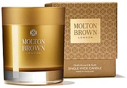 Духи, Парфюмерия, косметика Molton Brown Mesmerising Oudh Accord & Gold Single Wick Candle - Парфюмированная свеча