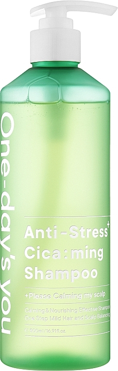 Успокаивающий шампунь для волос - One-Days You Anti-Stress Cica:ming Shampoo — фото N1