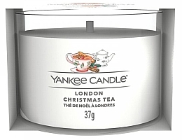 Ароматическая мини-свеча в стакане - Yankee Candle London Christmas Tea — фото N1