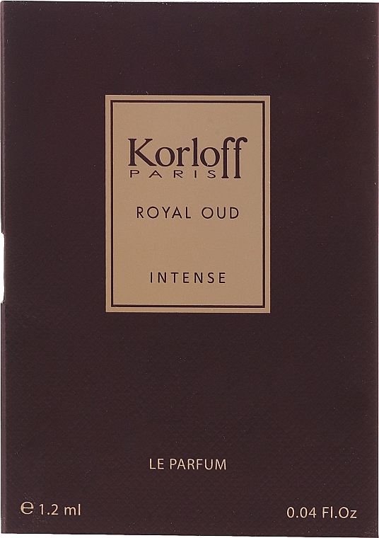 Korloff Paris Royal Oud Intense - Парфумована вода (пробник) — фото N1