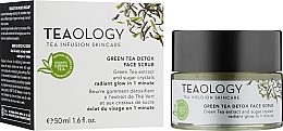 Скраб для лица на основе экстракта зеленого чая - Teaology Green Tea Detox Face Scrub — фото N2