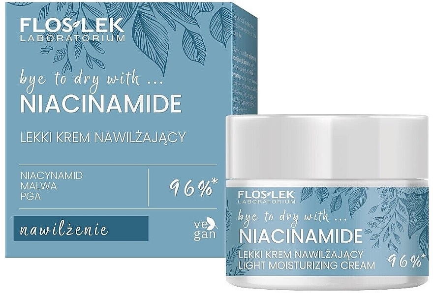 Легкий зволожуючий крем для обличчя - Floslek Niacinamide Light Moisturizing Cream — фото N1