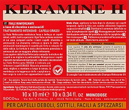 Ампулы для укрепления волос Красные - Keramine H Professional Fiale Rinforzante Fascia Rossa — фото N3