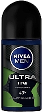 Дезодорант кульковий для чоловіків "Антибактеріальний ефект" - NIVEA Ultra Titan Antyperspirant Roll-On — фото N1