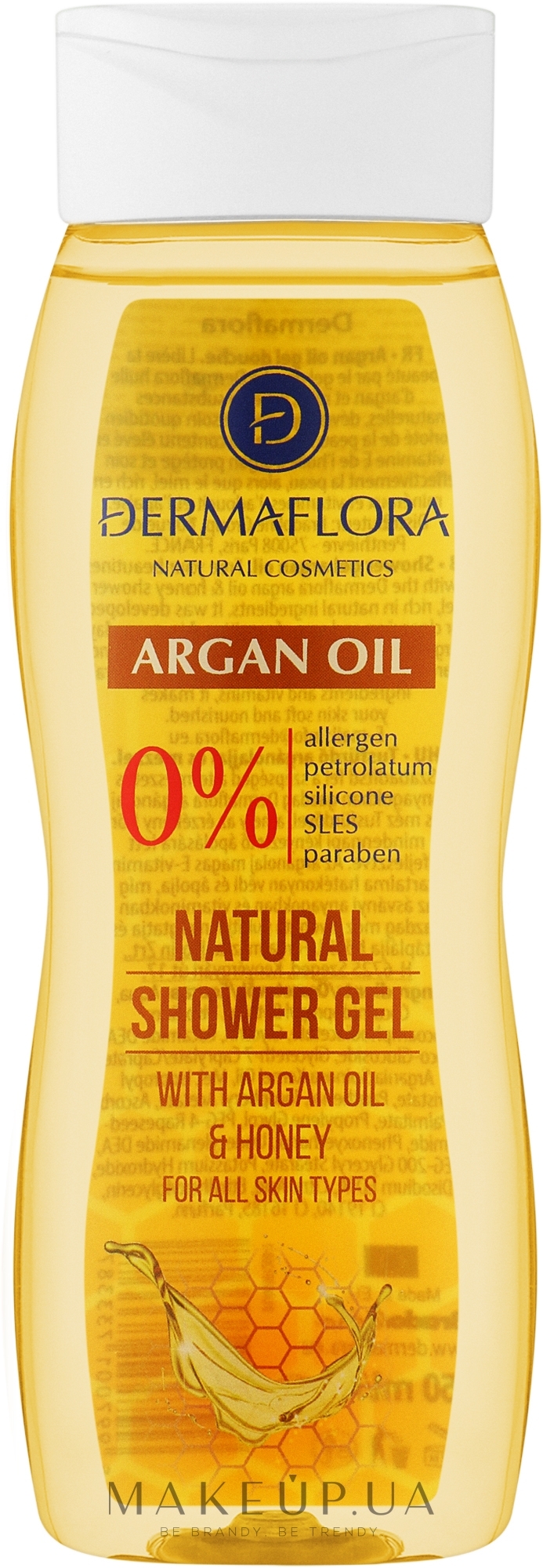Гель для душу - Dermaflora Natural Shower Gel With Argan Oil — фото 250ml