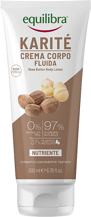 Лосьйон для тіла з маслом ши - Equilibra Shea Butter Body Lotion — фото N1