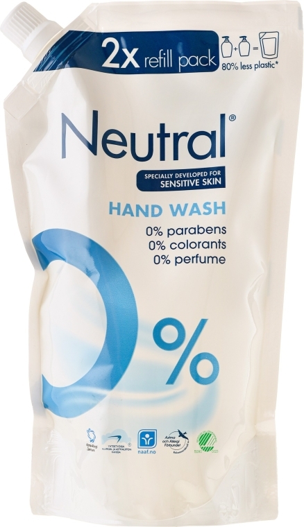 Жидкое мыло - Neutral 0% Hand Wash (дой-пак) — фото N1