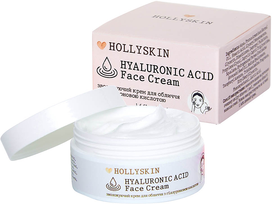 Увлажняющий крем для лица с гиалуроновой кислотой - Hollyskin Hyaluronic Acid Face Cream — фото N1