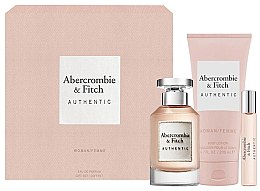 Парфумерія, косметика Abercrombie & Fitch Authentic - Набір (edp/100ml + b/lot/200ml + edp/15ml)