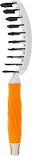 Вентбраш, біло-помаранчевий - GKhair Vent Brush — фото N3