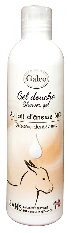 Набор - Galeo Organic Donkey Milk Scincare Set (sh/gel/250ml + b/milk/250ml + h/cr/75ml) — фото N3