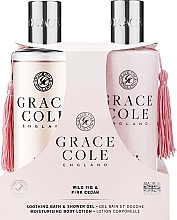 Парфумерія, косметика Набір - Grace Cole Wild Fig & Pink Cedar (sh/gel/300ml + b/lot/300ml)