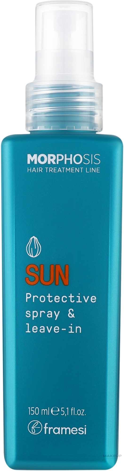 Сонцезахисний спрей для волосся - Framesi Morphosis Sun Protective Spray & Leave-in — фото 150ml