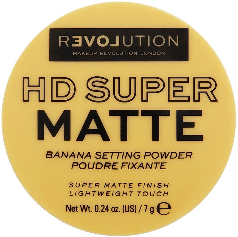 Фиксирующая пудра с матирующим эффектом - Relove By Revolution HD Super Matte Banana Powder — фото N2