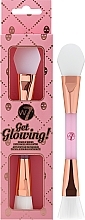 Подвійний пензель для нанесення масок - W7 Get Glowing! Double Mask Brush — фото N2