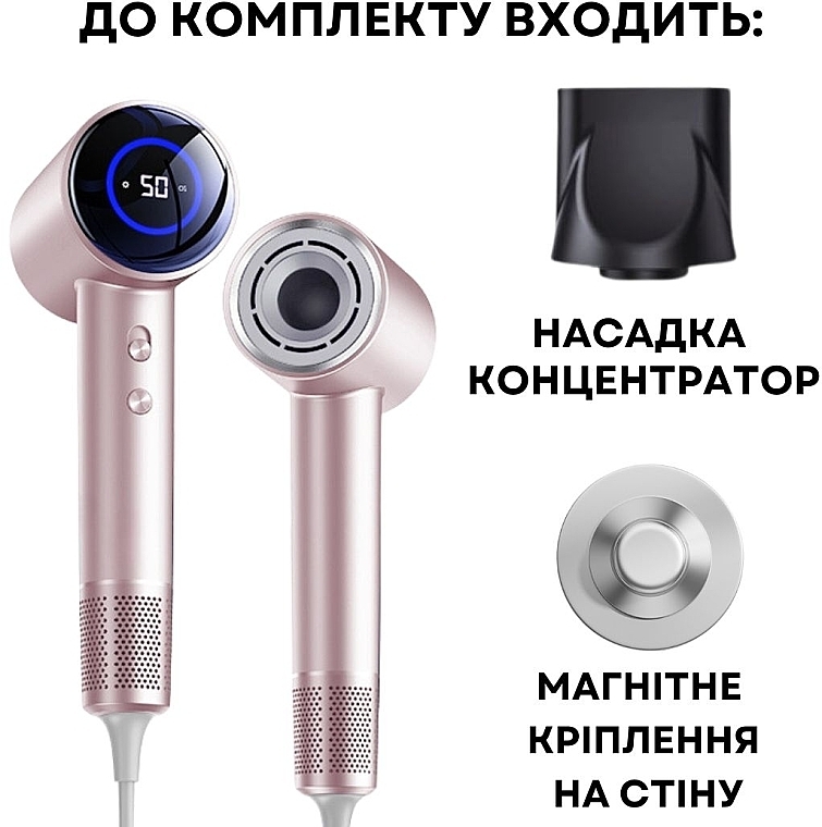 Профессиональный фен для волос, розовый - Aimed Hair Master PRO — фото N4