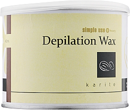 Теплый воск для депиляции в банке "Карите" - Simple Use Beauty Depilation Wax — фото N1